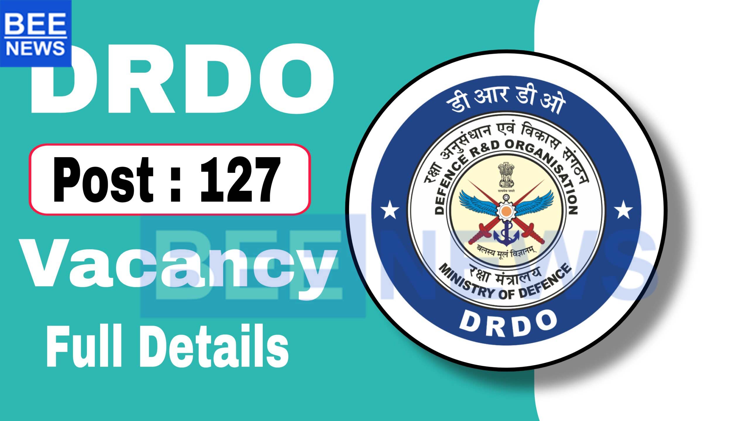 DRDO ITI Apprentice Recruitment 2024 – Apply Online for 127 Posts, Last Date For Online Application : 31-05-2024