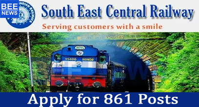 South East Central Railway Act Apprentice Recruitment 2024 – for 861 Posts, Last Date to Apply Online: 09-05-2024